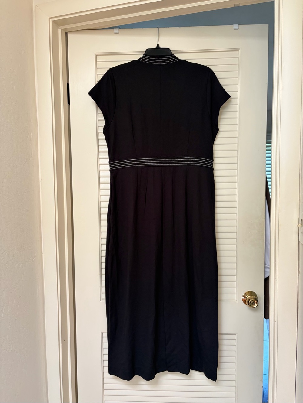 Boden Topstitch Ponte Work Dress Black 12 - Picture 12 of 13